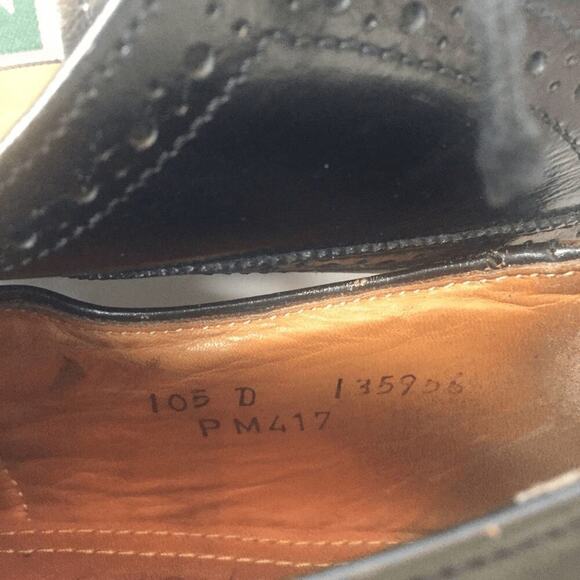 Cole Haan Classic Black Wingtip shoes size 10.5D - Picture 6 of 7